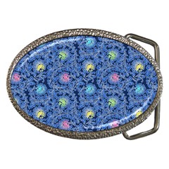 Floral Design Asia Seamless Pattern Belt Buckles by Pakrebo