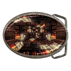 Library Tunnel Books Stacks Belt Buckles by Pakrebo