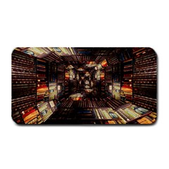 Library Tunnel Books Stacks Medium Bar Mats by Pakrebo