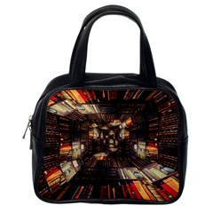 Library Tunnel Books Stacks Classic Handbag (one Side) by Pakrebo