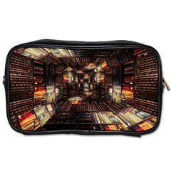 Library Tunnel Books Stacks Toiletries Bag (two Sides) by Pakrebo