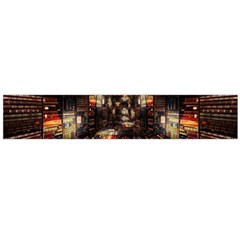 Library Tunnel Books Stacks Large Flano Scarf 