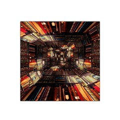 Library Tunnel Books Stacks Satin Bandana Scarf