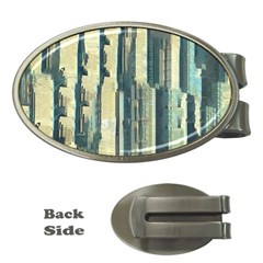 Illustrations Texture Abstract Buildings Money Clips (oval)  by Pakrebo