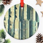 Illustrations Texture Abstract Buildings Round Ornament (Two Sides) Back