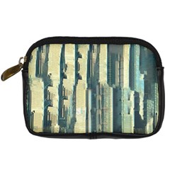 Illustrations Texture Abstract Buildings Digital Camera Leather Case by Pakrebo