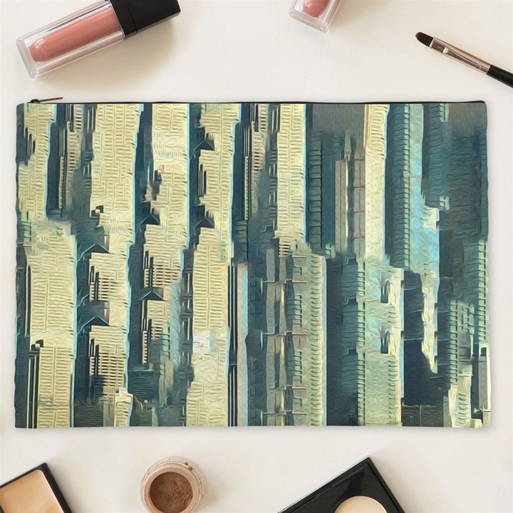 Illustrations Texture Abstract Buildings Cosmetic Bag (XXL)