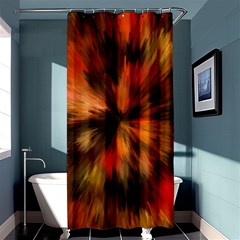 Color Background Structure Lines Shower Curtain 36  X 72  (stall)  by Pakrebo