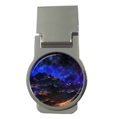 Landscape Sci Fi Alien World Money Clips (round)  by Pakrebo