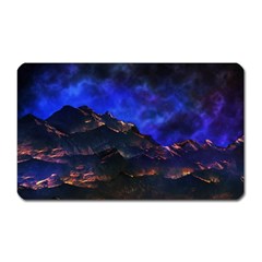 Landscape Sci Fi Alien World Magnet (rectangular) by Pakrebo