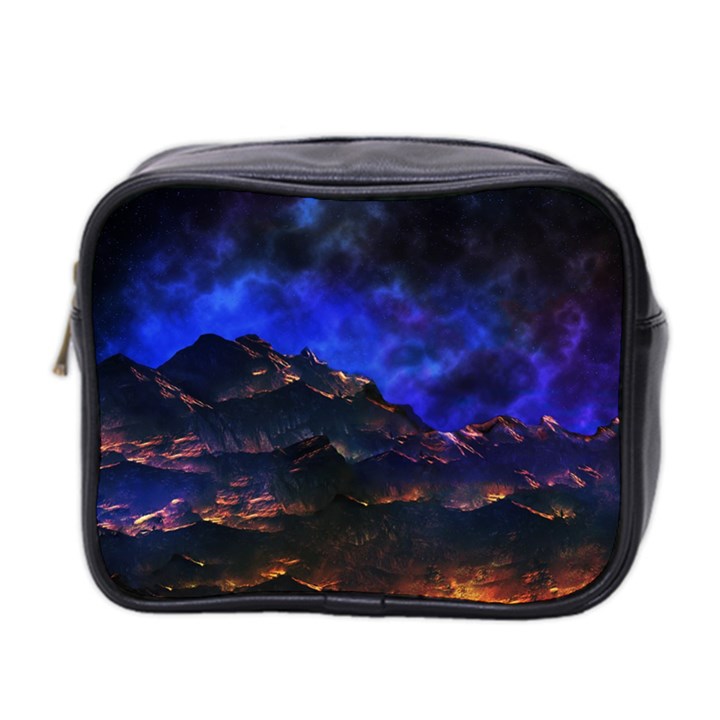 Landscape Sci Fi Alien World Mini Toiletries Bag (Two Sides)