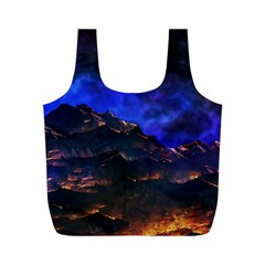 Landscape Sci Fi Alien World Full Print Recycle Bag (m) by Pakrebo