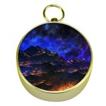 Landscape Sci Fi Alien World Gold Compasses Front