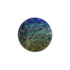 Peacock Feathers Colorful Feather Golf Ball Marker by Pakrebo