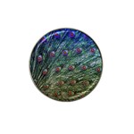 Peacock Feathers Colorful Feather Hat Clip Ball Marker Front