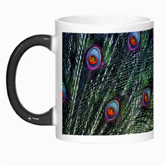 Peacock Feathers Colorful Feather Morph Mugs by Pakrebo