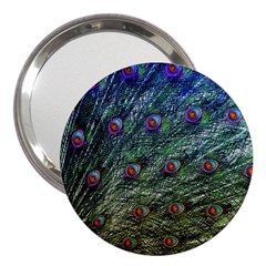 Peacock Feathers Colorful Feather 3  Handbag Mirrors by Pakrebo