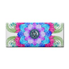 Lotus Flower Bird Metatron S Cube Hand Towel by Pakrebo