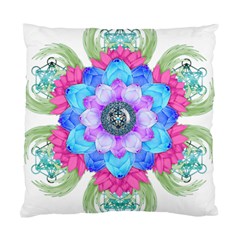 Lotus Flower Bird Metatron S Cube Standard Cushion Case (one Side) by Pakrebo