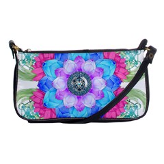 Lotus Flower Bird Metatron S Cube Shoulder Clutch Bag by Pakrebo