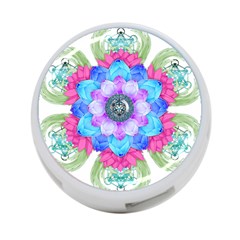 Lotus Flower Bird Metatron S Cube 4-port Usb Hub (two Sides) by Pakrebo