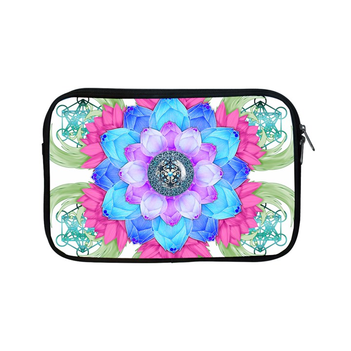 Lotus Flower Bird Metatron S Cube Apple iPad Mini Zipper Cases