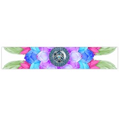 Lotus Flower Bird Metatron S Cube Large Flano Scarf  by Pakrebo