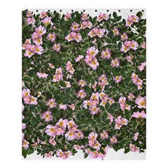 Pink Flowers Leaves Spring Garden Shower Curtain 60  X 72  (medium)  by Pakrebo