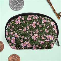 Pink Flowers Leaves Spring Garden Accessory Pouch (large) by Pakrebo