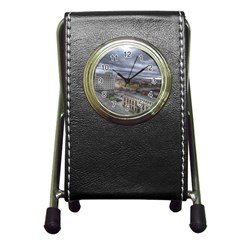 Ohio Supreme Court View Pen Holder Desk Clock by Riverwoman