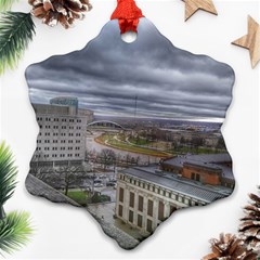 Ohio Supreme Court View Snowflake Ornament (two Sides) by Riverwoman