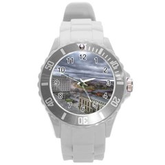 Ohio Supreme Court View Round Plastic Sport Watch (l) by Riverwoman