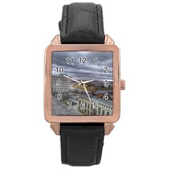 Ohio Supreme Court View Rose Gold Leather Watch  by Riverwoman