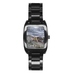 Ohio Supreme Court View Stainless Steel Barrel Watch by Riverwoman