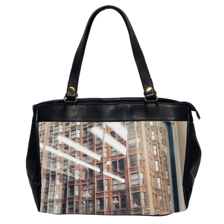 Chicago L Morning Commute Oversize Office Handbag (2 Sides)