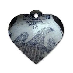 1840s Ohio Salt Glaze Dog Tag Heart (one Side) by Riverwoman