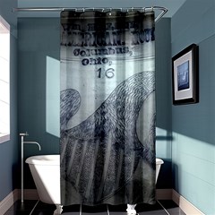 1840s Ohio Salt Glaze Shower Curtain 36  X 72  (stall)  by Riverwoman