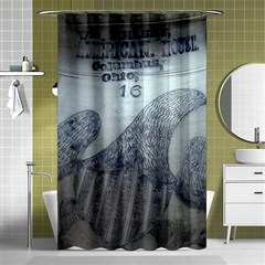 1840s Ohio Salt Glaze Shower Curtain 48  X 72  (small)  by Riverwoman