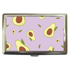 Avocado Green With Pastel Violet Background2 Avocado Pastel Light Violet Cigarette Money Case by genx