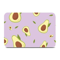 Avocado Green With Pastel Violet Background2 Avocado Pastel Light Violet Plate Mats by genx