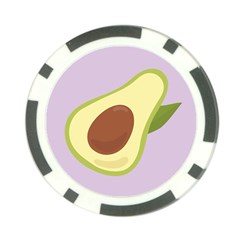 Avocado Green With Pastel Violet Background2 Avocado Pastel Light Violet Poker Chip Card Guard by genx