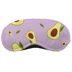 Avocado Green With Pastel Violet Background2 Avocado Pastel Light Violet Sleeping Masks by genx