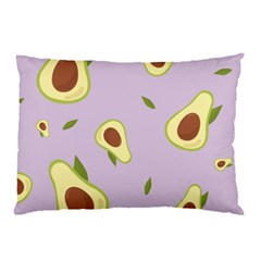 Avocado Green With Pastel Violet Background2 Avocado Pastel Light Violet Pillow Case (two Sides) by genx