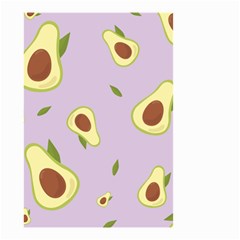 Avocado Green With Pastel Violet Background2 Avocado Pastel Light Violet Small Garden Flag (two Sides) by genx