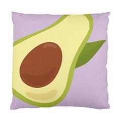 Light Green Retro Avocado Pattern On Pastel Violet Background Standard Cushion Case (one Side) by genx