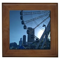 Navy Pier Chicago Framed Tiles by Riverwoman