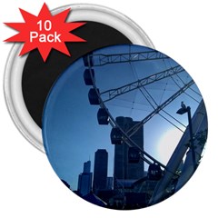 Navy Pier Chicago 3  Magnets (10 Pack)  by Riverwoman