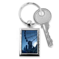 Navy Pier Chicago Key Chains (rectangle)  by Riverwoman