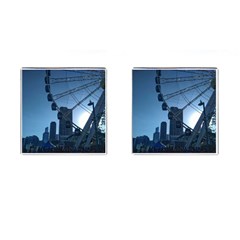 Navy Pier Chicago Cufflinks (square) by Riverwoman