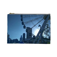 Navy Pier Chicago Cosmetic Bag (large) by Riverwoman